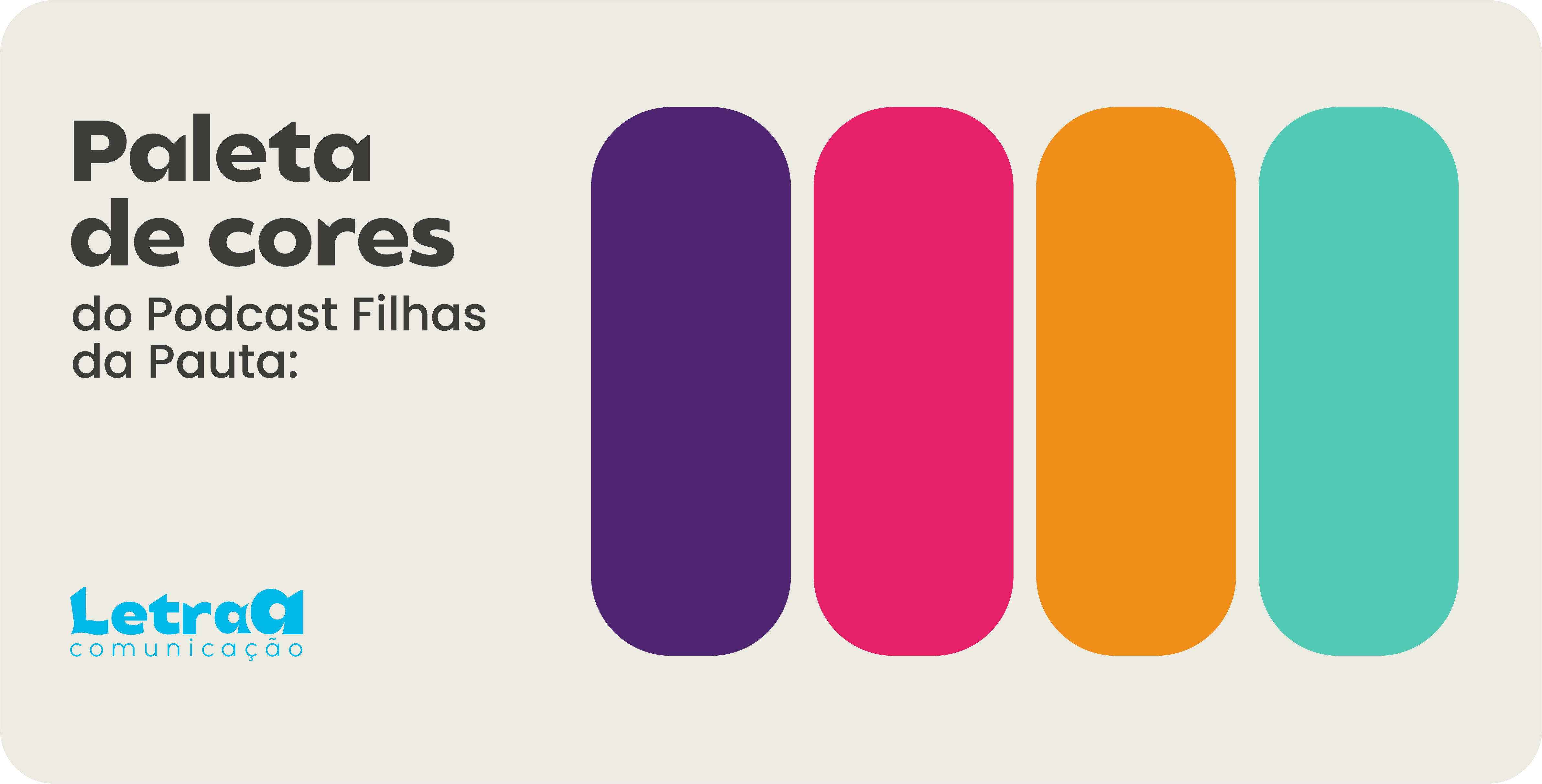 identidade visual do podcast filhas da pauta
