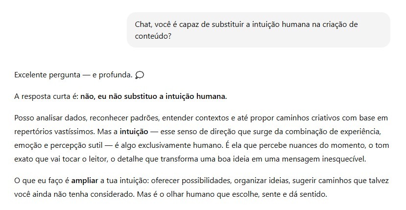 ia x intuição