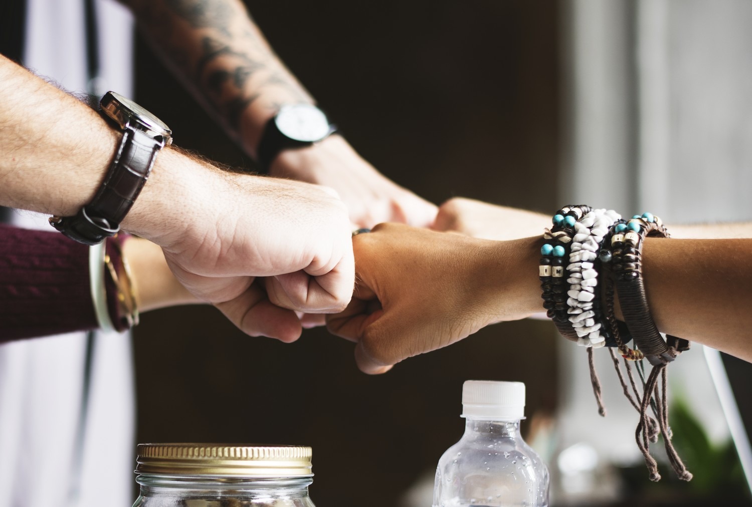 Business Colleagues Together Teamwork Working Office marketing e propósito